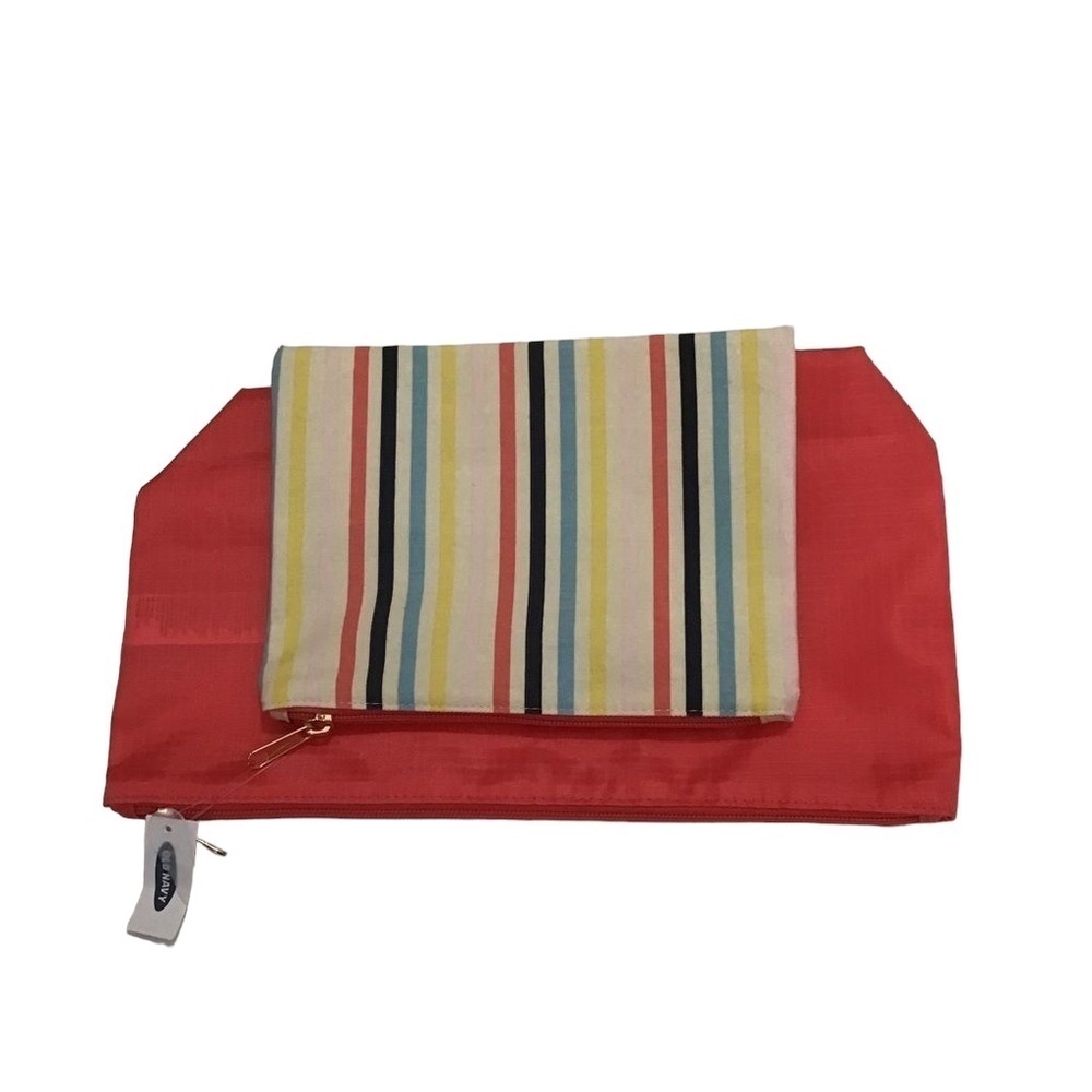 Set of 2 cosmetic bags new With Tag Washable summer